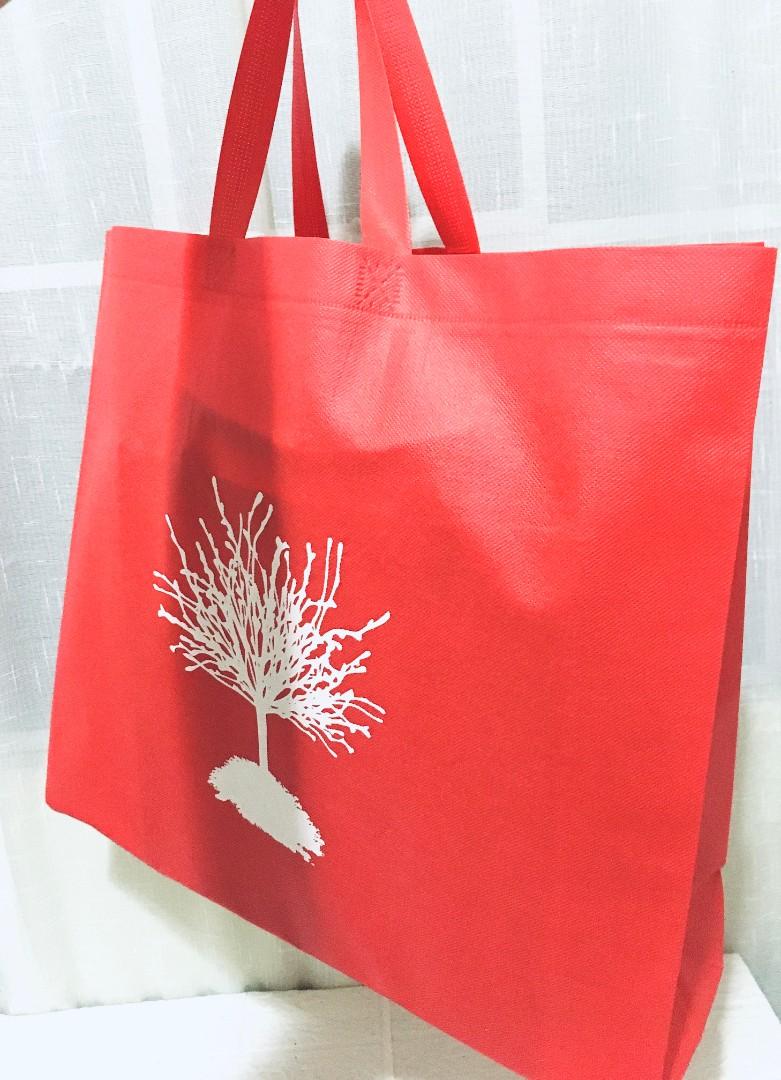 eco bag large bright red