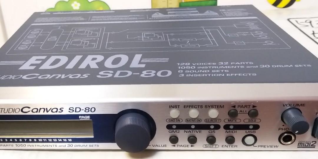 Edirol SD80 / Studio Canvas 128-voice Sound Module, 音響器材, 可攜