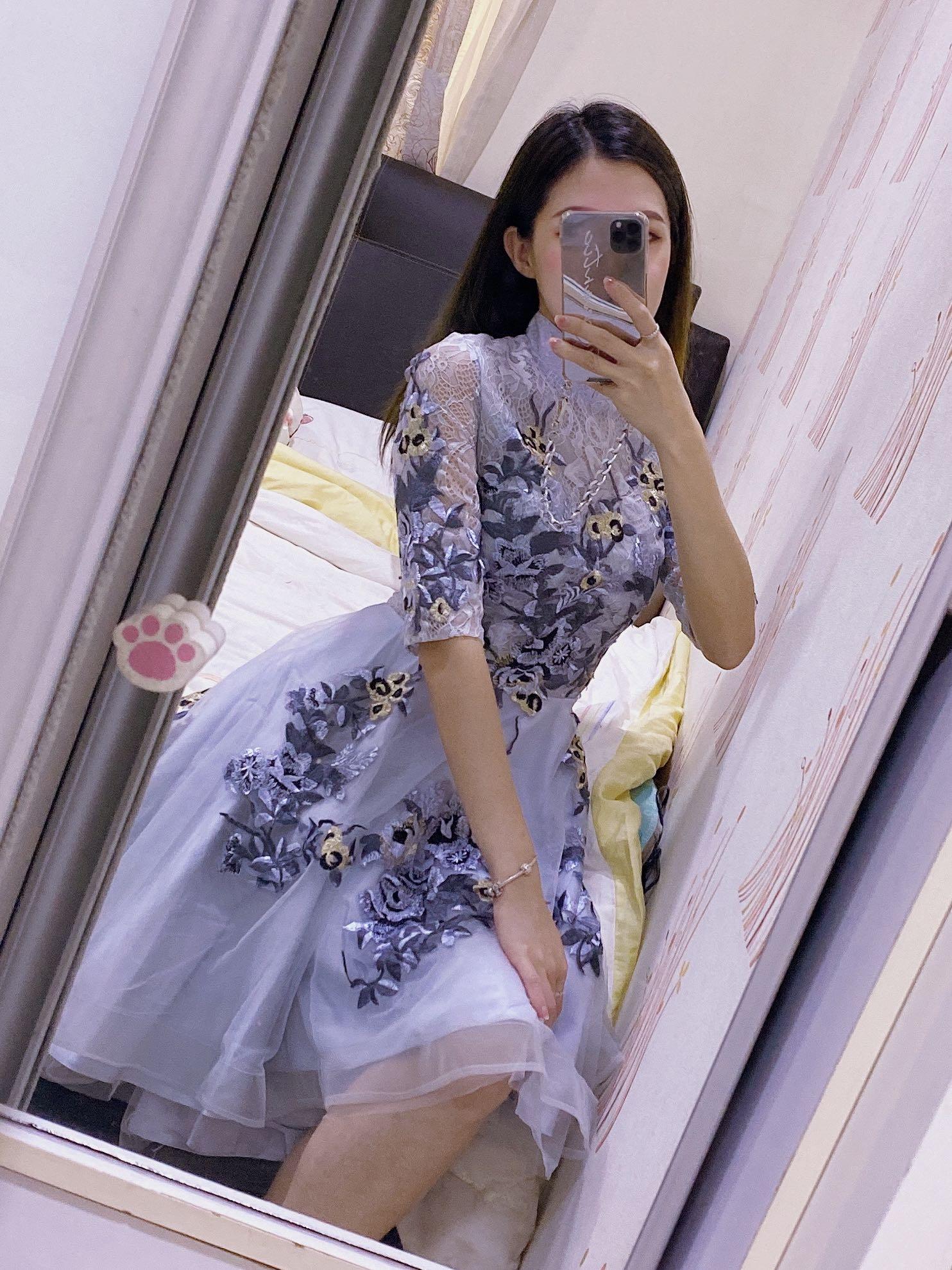 Cheongsam Embroidery designer cocktail 