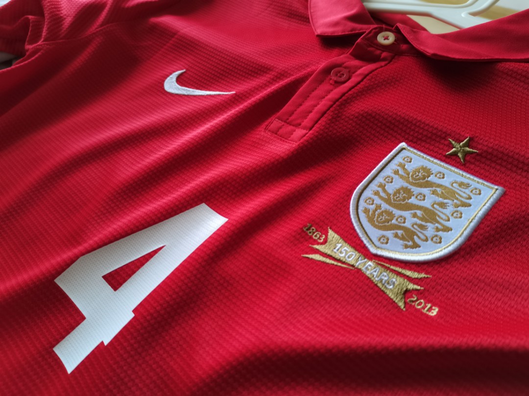 150 Years England Soccer National Team Football Shirt Jersey Nike Mens size  XXL