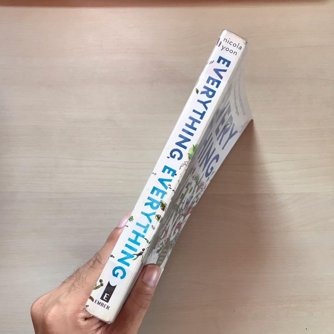Everything, Everything by Nicola Yoon (Category: Storybooks) located in San Juan City. Submitted by khmanalo (Listing ID 1158579933, Image 3). Description: - ONE OF THE BEST BOOKS EVER ⛔️ no shopee cod ⛔️ mop: bpi/gcash mod: gogo xpress/lalamove/etc *all books are in very good condition, for pictures/inquiries kindly send me a pm. thanks! 🤓.