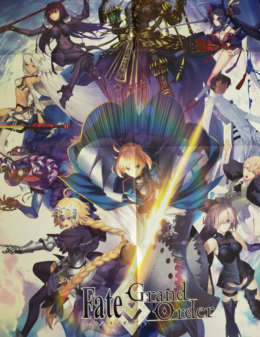 Fate Grand Order poster, Hobbies & Toys, Memorabilia 