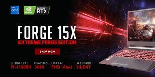 Gaming Laptop Aftershock Forge 15X