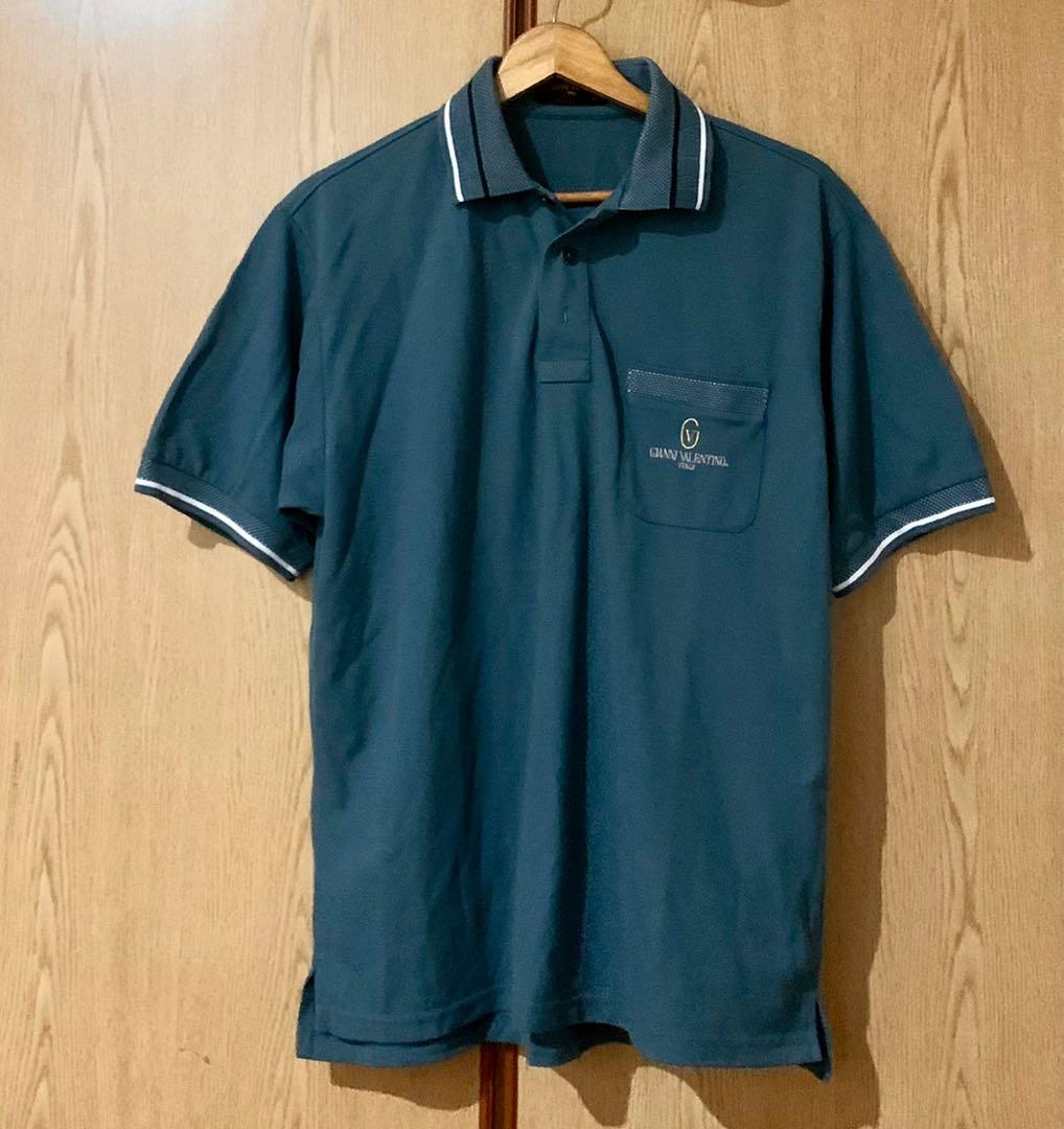 Gianni Valentino polo T shirt Blue Men s Fashion Tops Sets