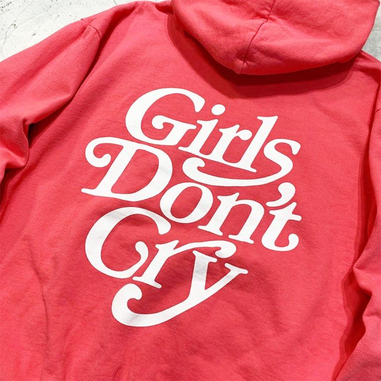 工工】Girls Don't Cry Logo Hoodie Pink 經典Logo帽T VERDY 粉紅小