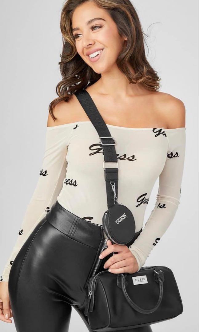 Guess South Village Mini Crossbody, Luxury, Bags u0026 Wallets on Carousell