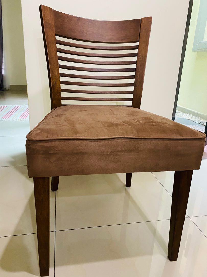 Harvey Norman Dining Chair (5 units Jasper Dining Chai Dark Walnut