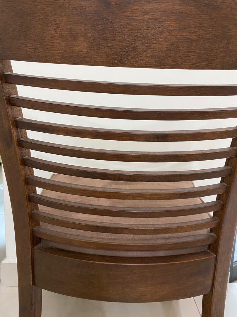 Harvey Norman Dining Chair (5 units Jasper Dining Chai Dark Walnut