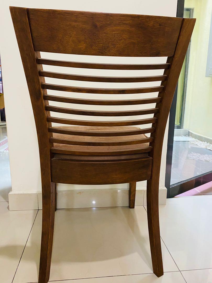 Harvey Norman Dining Chair (5 units Jasper Dining Chai Dark Walnut