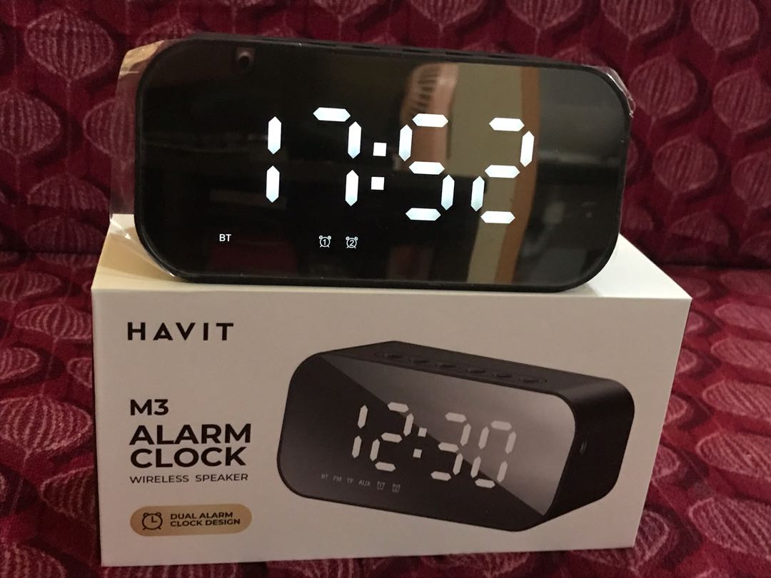 HAVIT M3 Alarm clock, wireless speakers and radio, Audio, Soundbars