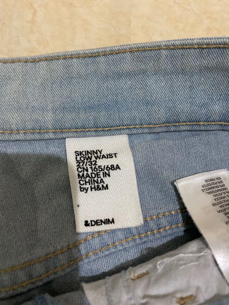 H\u0026m skinny low waist jeans, Fesyen 