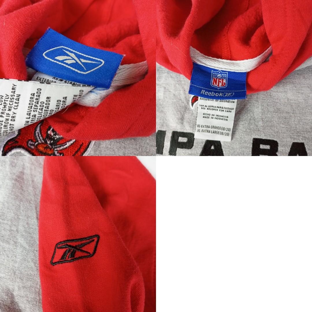 Hoodie Reebok NFL Tampa bay buccaneers crewneck sweater jaket ...