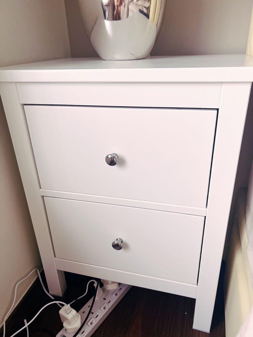 Glass top outlet for hemnes nightstand