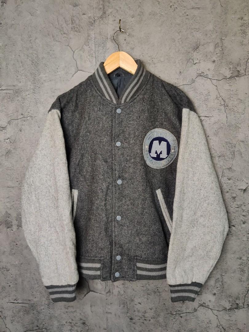 Champion wool varsity best sale jacket