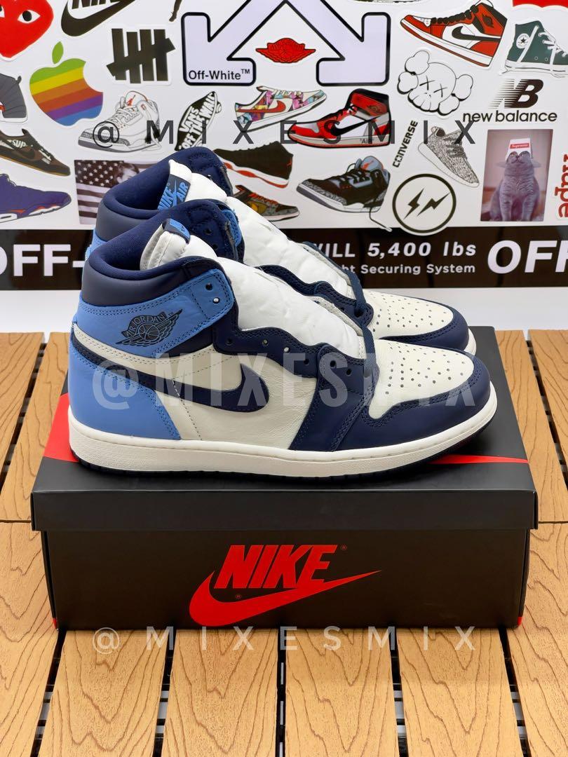 jordan 1 retro high obsidian unc size 5