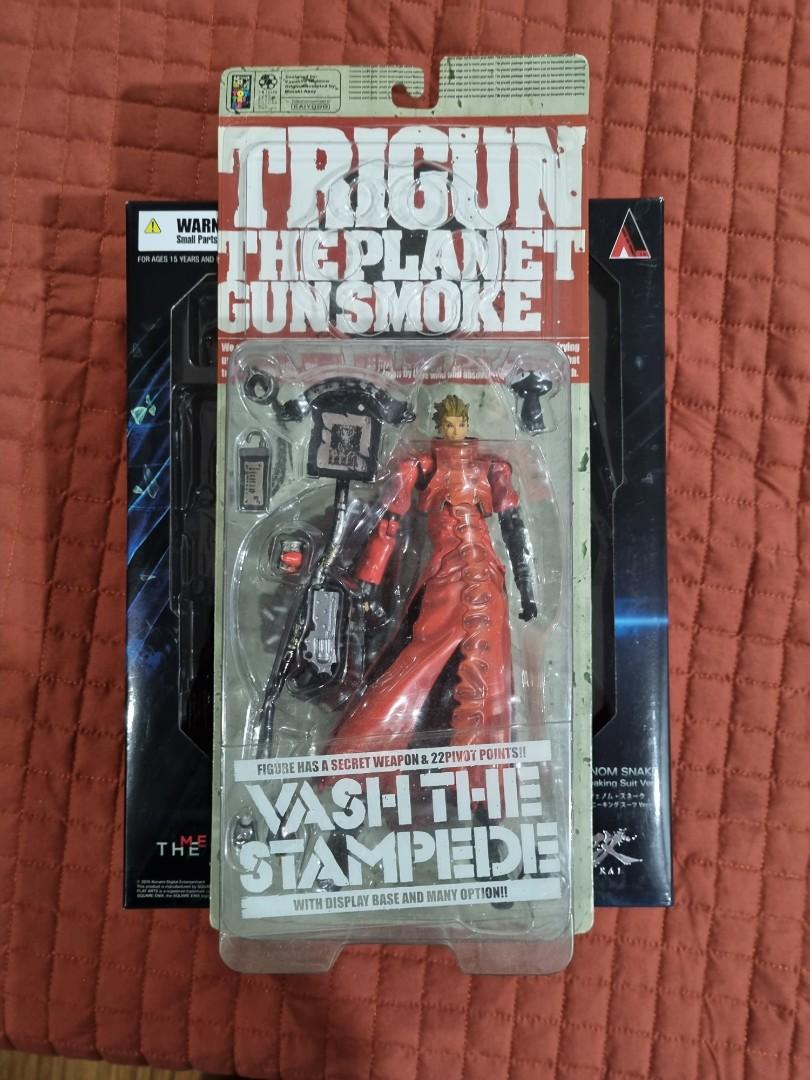 Kaiyodo Trigun Vash the Stampede (Category: Figurines & Statues) located in Quezon City. Submitted by profjaycollectibles (Listing ID 1158640206, Image 1). Description: MIB Kaiyodo Trigun: The Planet Smoke Vash The Stampede. Item is in New Manila/Cubao QC payment via Gcash/Bank Transfer No Meetups due to the pandemic.