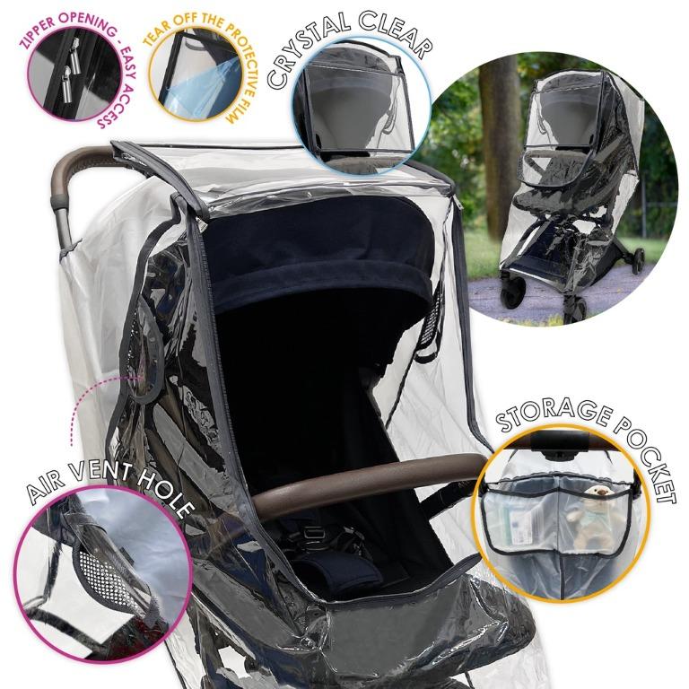 New RAINCOVER PVC Zipped to fit Stokke Xplory Pushchair Seat Unit & Carrycot 