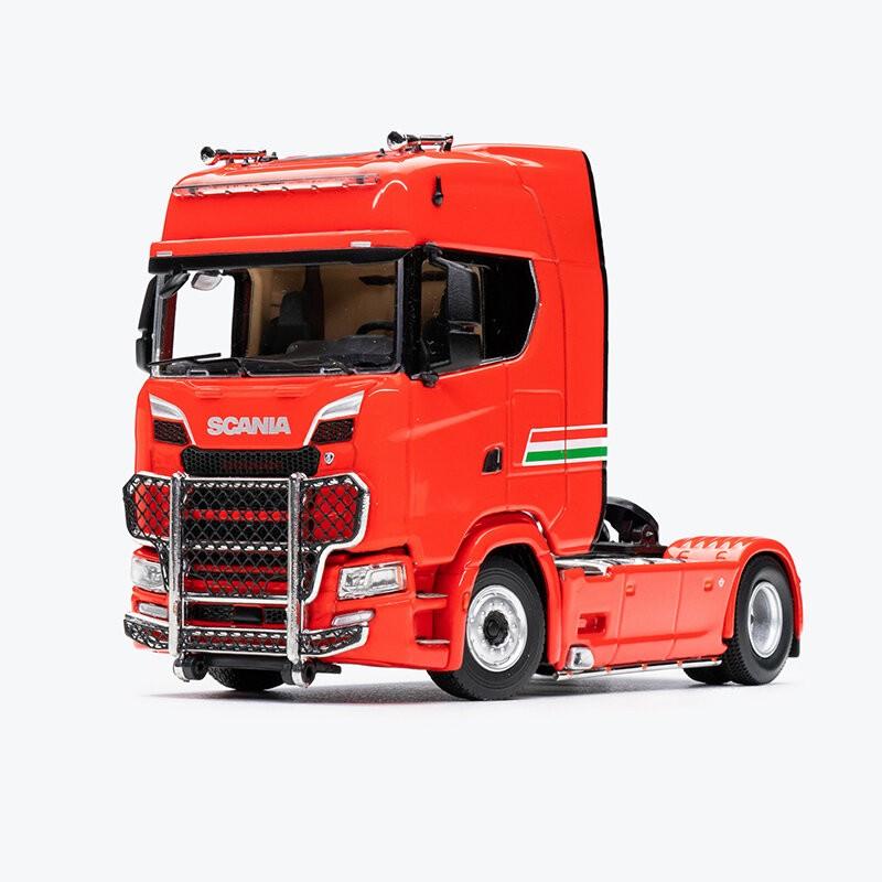 Kengfai 1/64 Scania Truck Lorry Transporter Trailer Ferrari Red