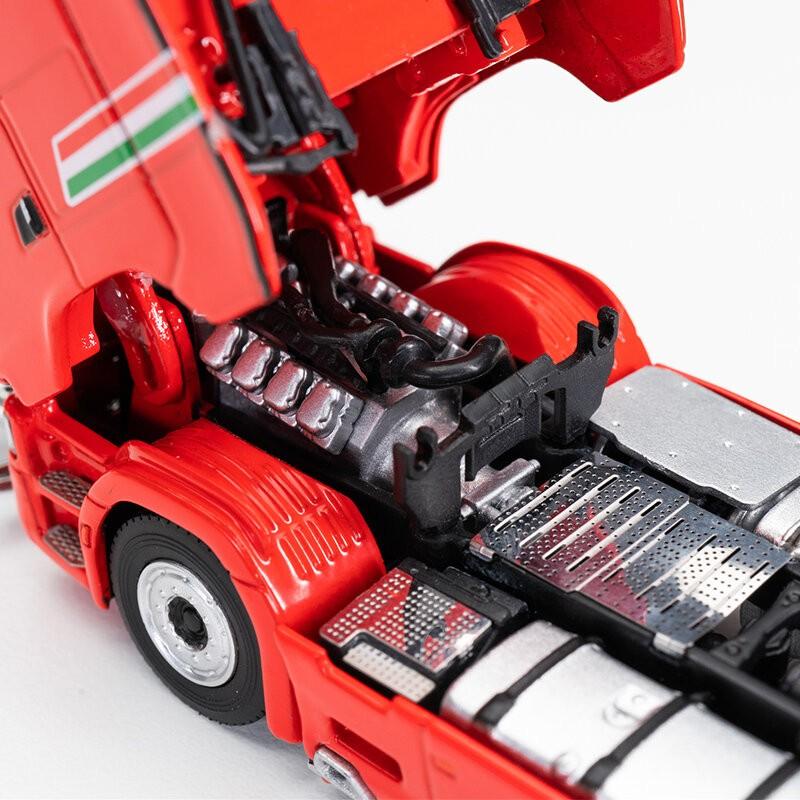 Kengfai 1/64 Scania Truck Lorry Transporter Trailer Ferrari Red