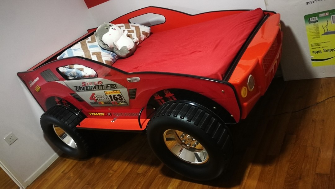 children single bed car design, Furniture & Home Living, Furniture, Bed