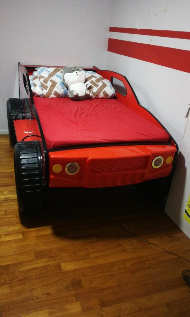 children single bed car design, Furniture & Home Living, Furniture, Bed