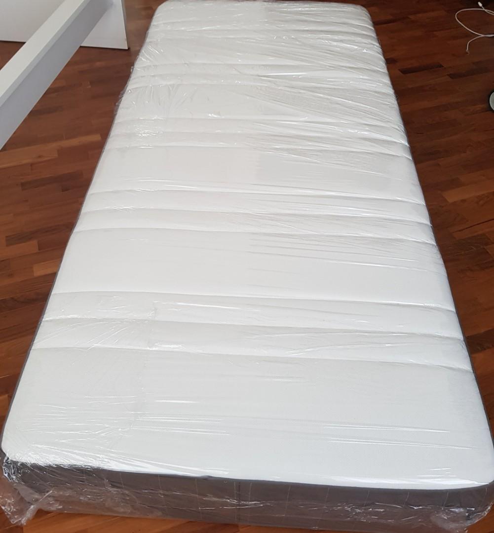 Like new IKEA Hovag Pocket Spung Single Mattress., Furniture & Home