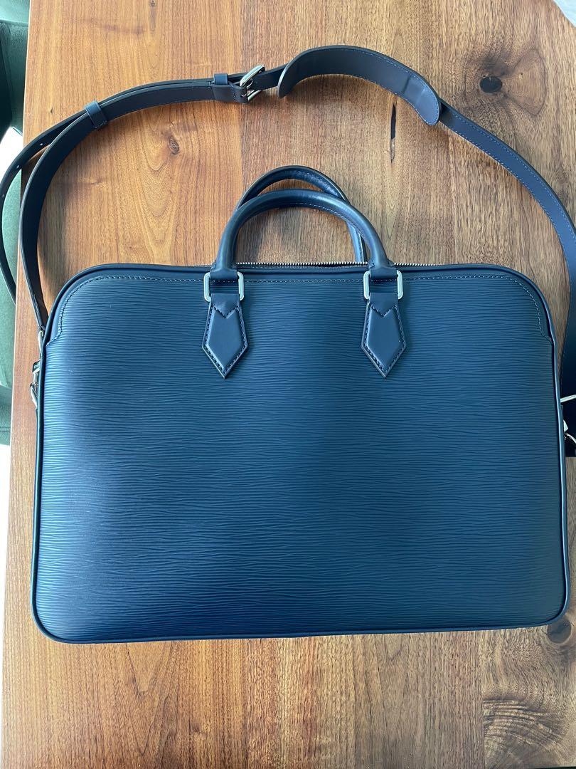 Louis Vuitton Navy Blue Epi Leather Dandy MM Briefcase Louis Vuitton