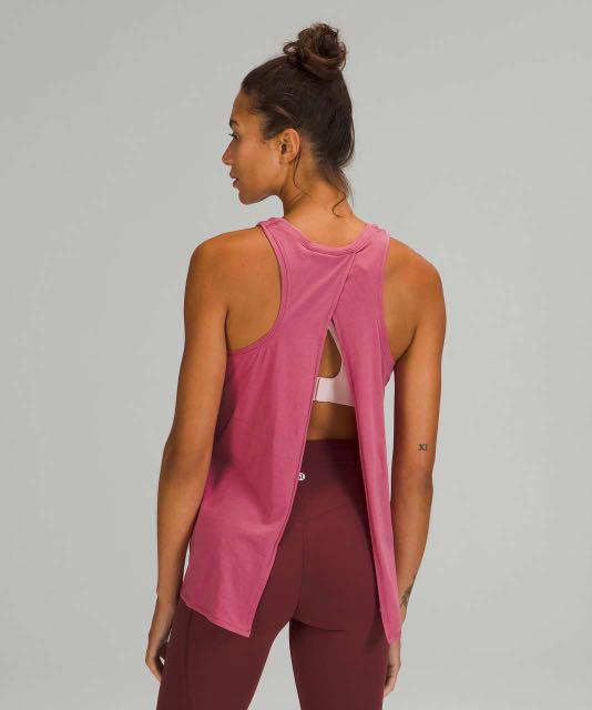 Lululemon All Tied Up Tank in Pink Lychee, Women's Fashion, Activewear on  Carousell