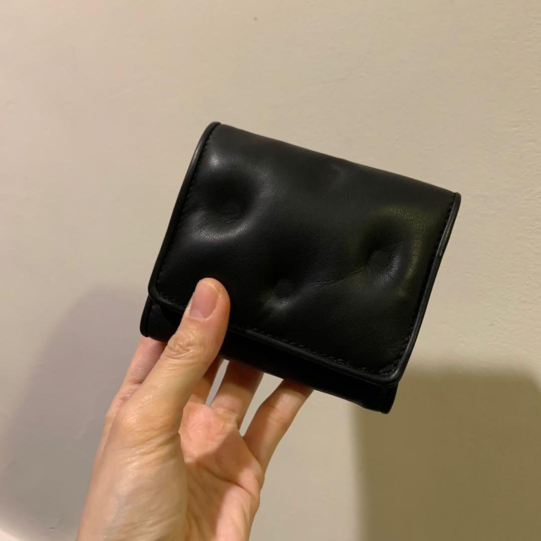 Maison Margiela 黑色方形錢包皮夾短夾Black Square Glam Slam Wallet