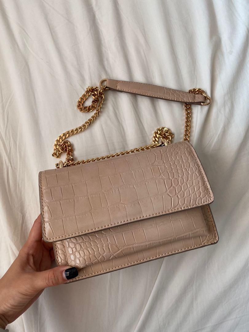 Mango Sling Bag with Gold Chain, Women's Fashion, Bags & Wallets, Purses & Pouches on Carousell