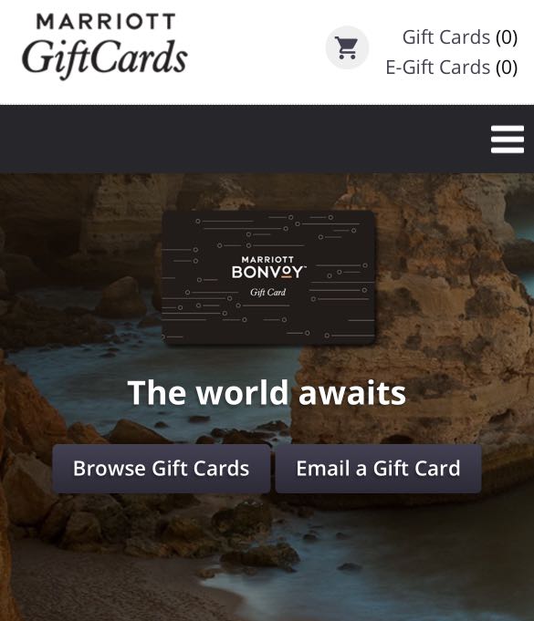 Marriott Gifts - Australia Gift Cards & Experiences