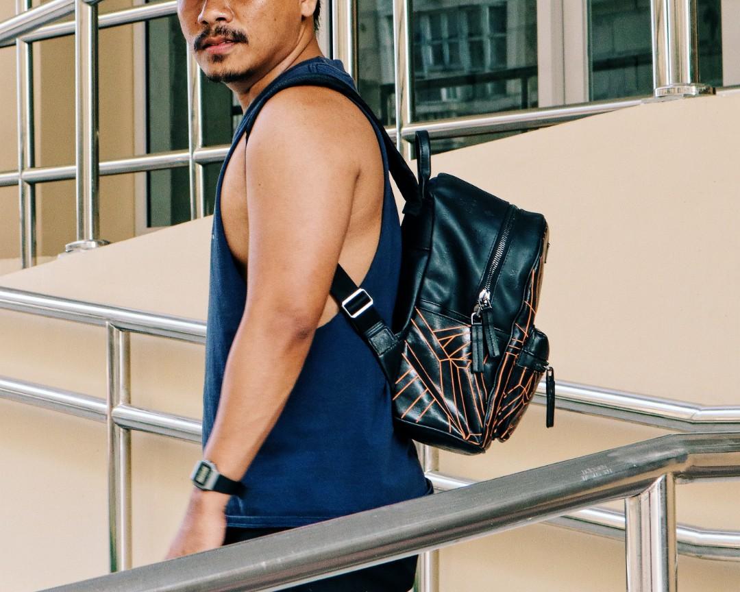 MCM Backpack Bag Bionic Series (Category: Luxury Bags & Wallets) located in Marikina City. Submitted by noblecat_40a38b (Listing ID 1157837212, Image 3). Description: MCM made in Korea Turnable Screw With Etiketa Coated Canvas/PVC Material Still in goood condition 7/10 Penmark inside Free SF within NCR.