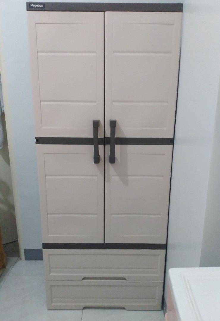 Megabox Wardrobe with 2 Drawers, Furniture & Home Living