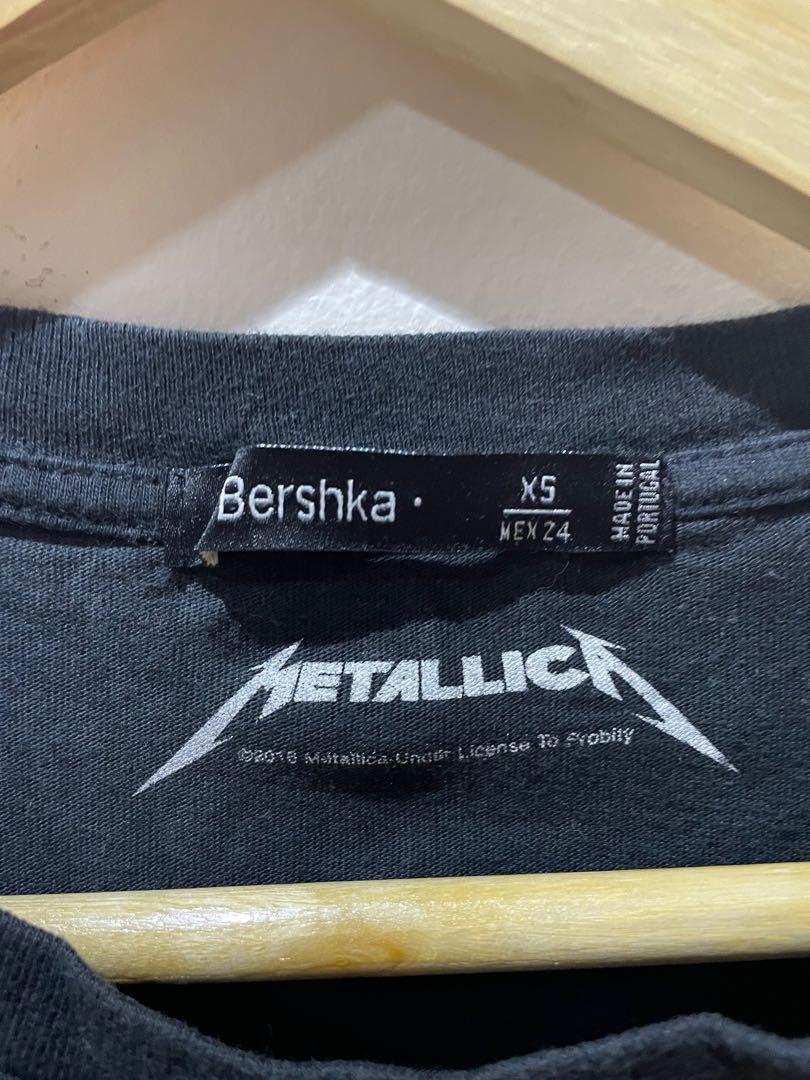 Metallica bershka top, Women's Fashion, Tops, Blouses on Carousell