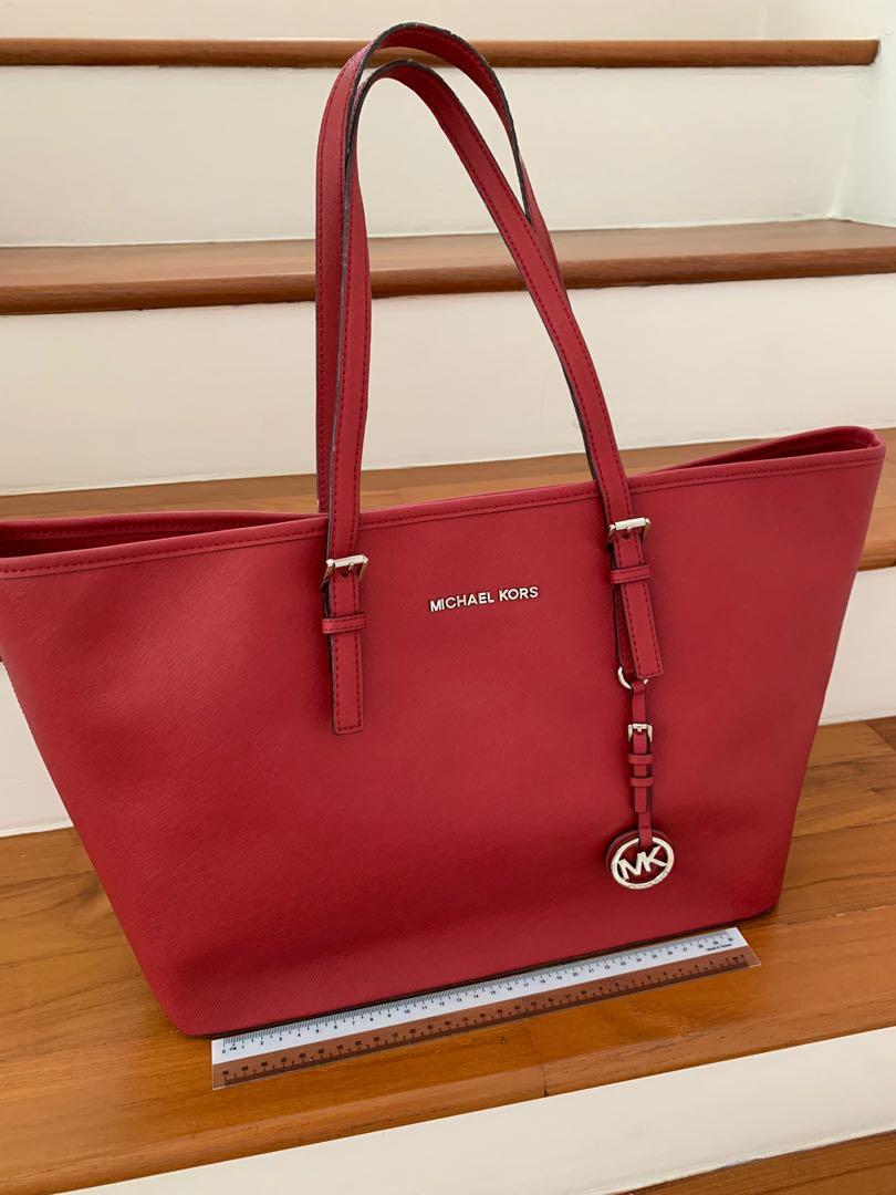 Michael kors laptop tote red store