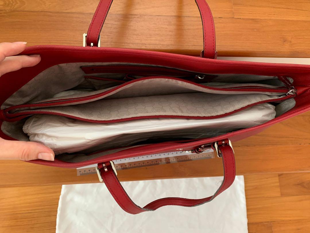 Michael kors laptop tote red shop