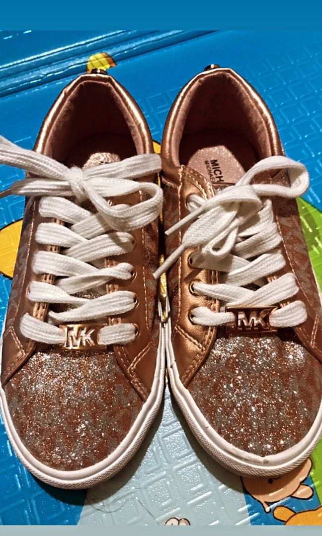 michael kors rose gold sneakers