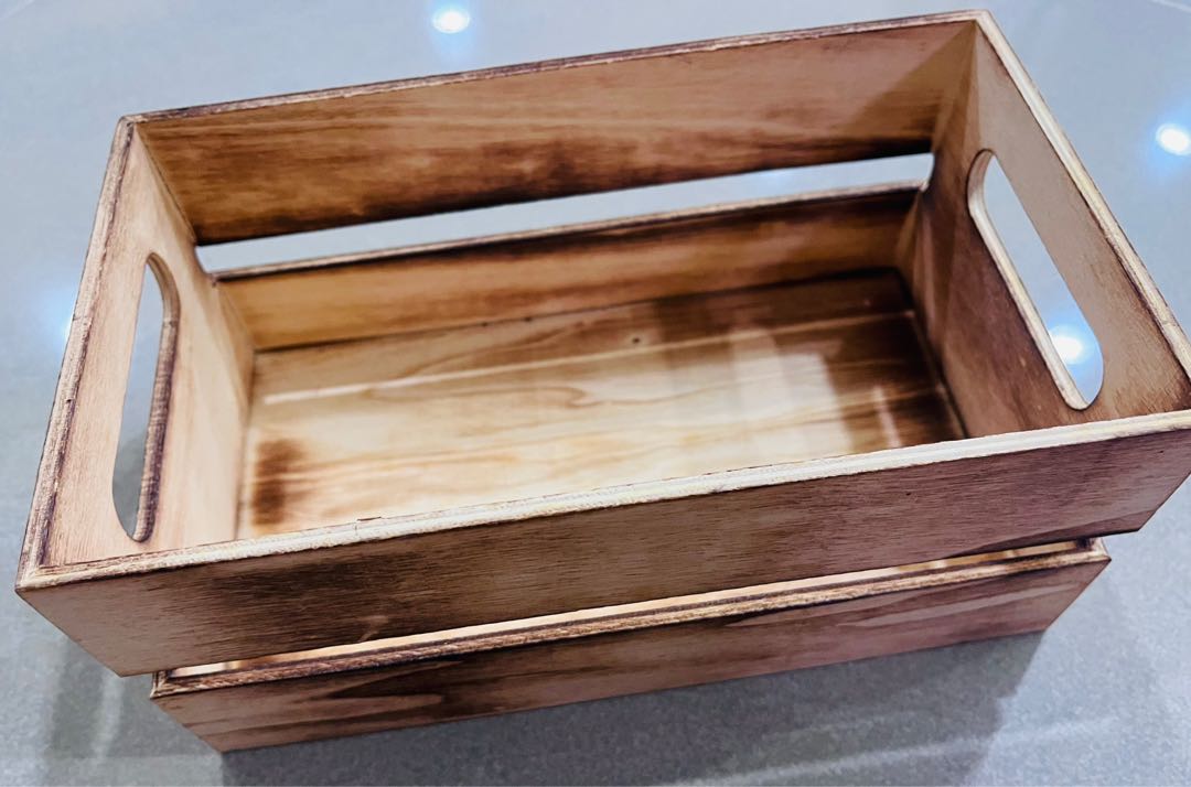 Mini Wooden Crate, Furniture & Home Living, Furniture, Other Home