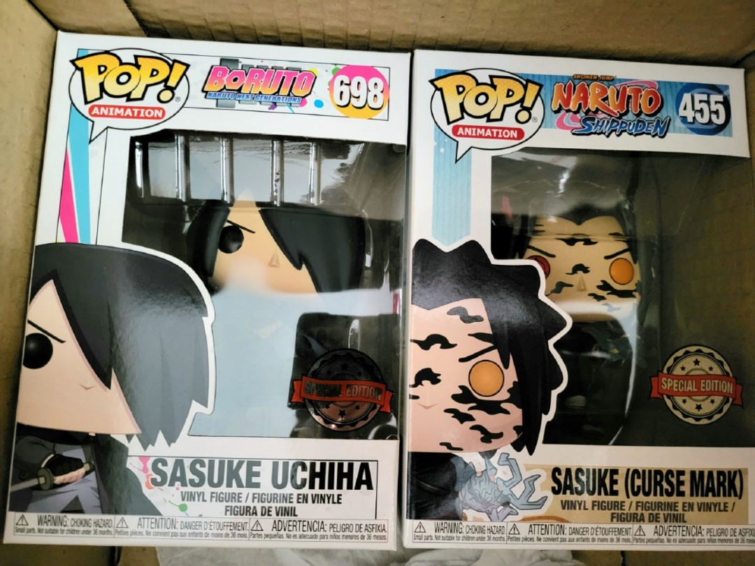 Funko Pop Naruto Shippuden Sasuke 455 Marca Da Maldição - Geek10