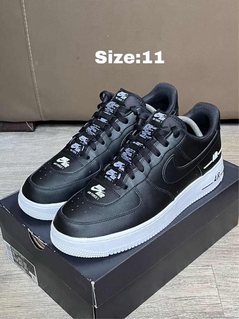 Nike air force hotsell 1 double air black