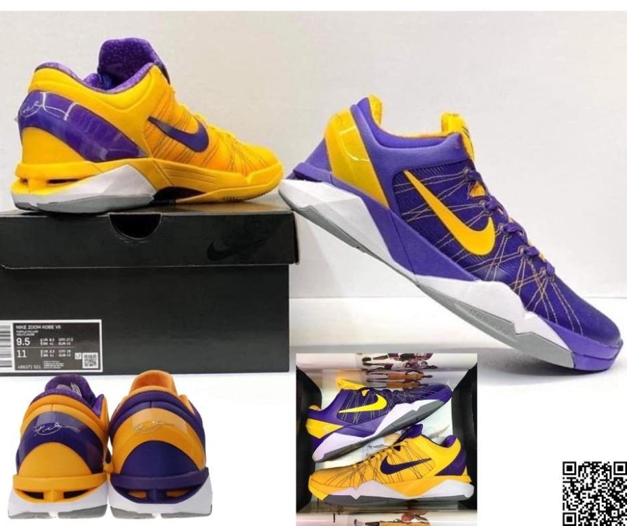 Nike Zoom Kobe VII Lakers, Men's Fashion, Footwear, Sneakers on Carousell