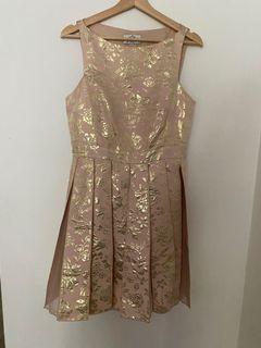 Notte by Max&Co Peach brocade dress