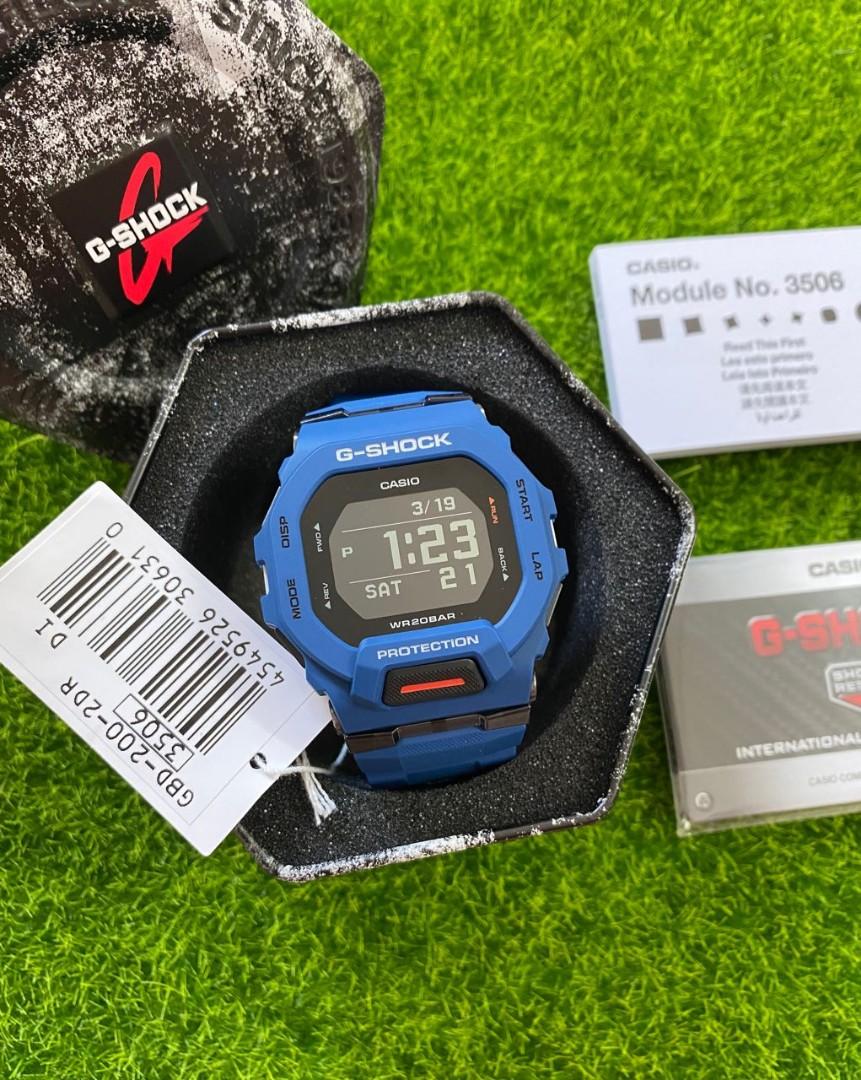 Original G SHOCK GBD 200 2DR Blue New Bluetooth Function