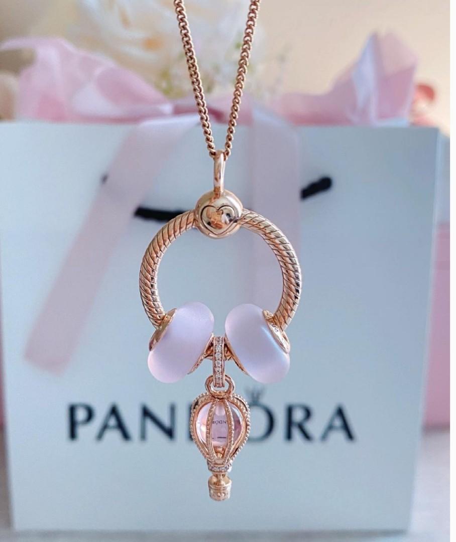 Pandora O moments rosegold with set of 
