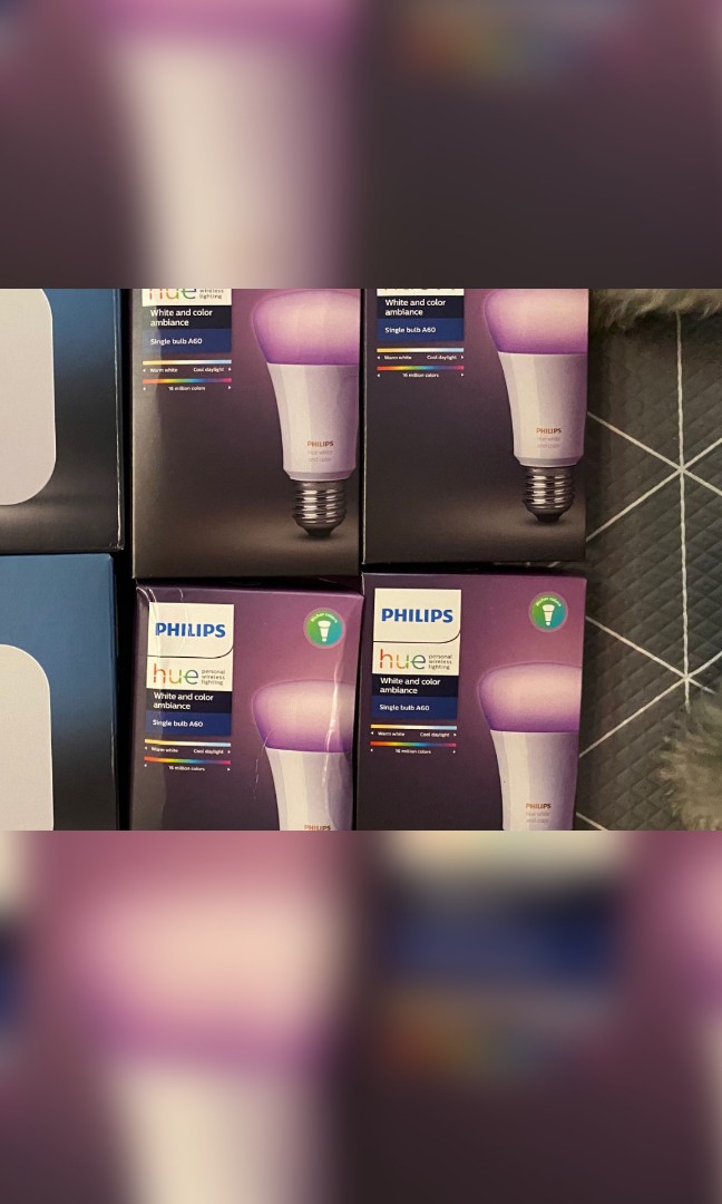 Philips Hue Color E27 Bulb, Furniture & Home Living, Lighting & Fans