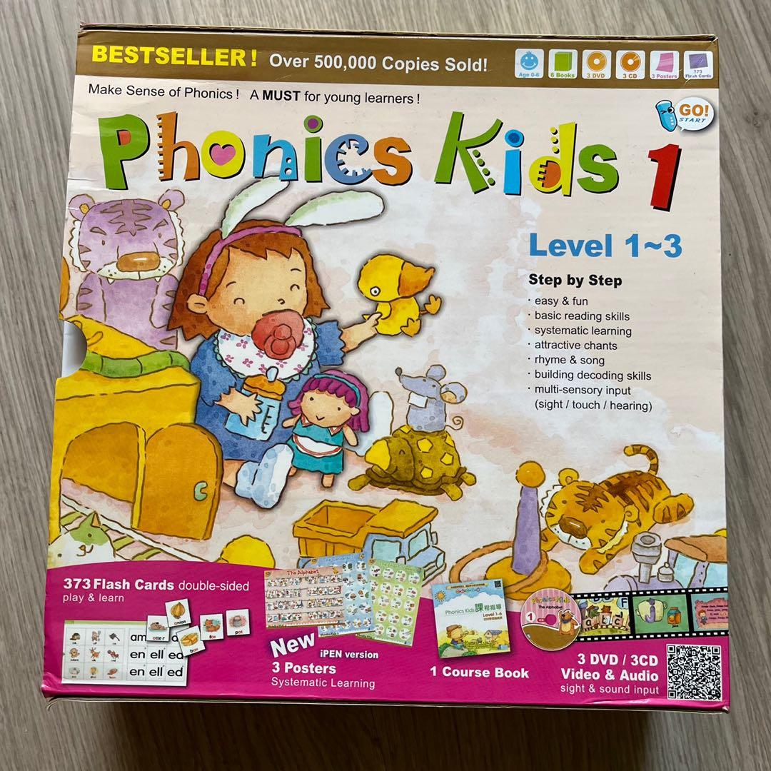 Phonics Kids 1 & 2, 興趣及遊戲, 書本& 文具, 小朋友書- Carousell
