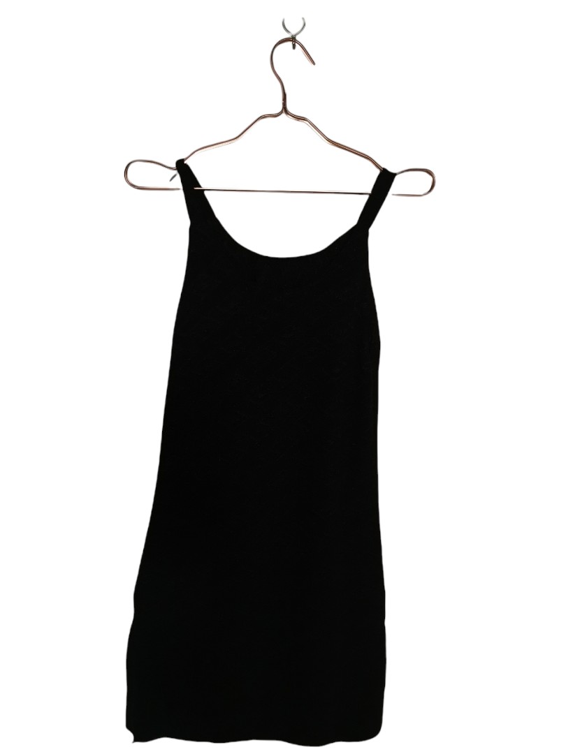 Plain Black Midi Dress, Women's Fashion, Dresses & Sets, Dresses on