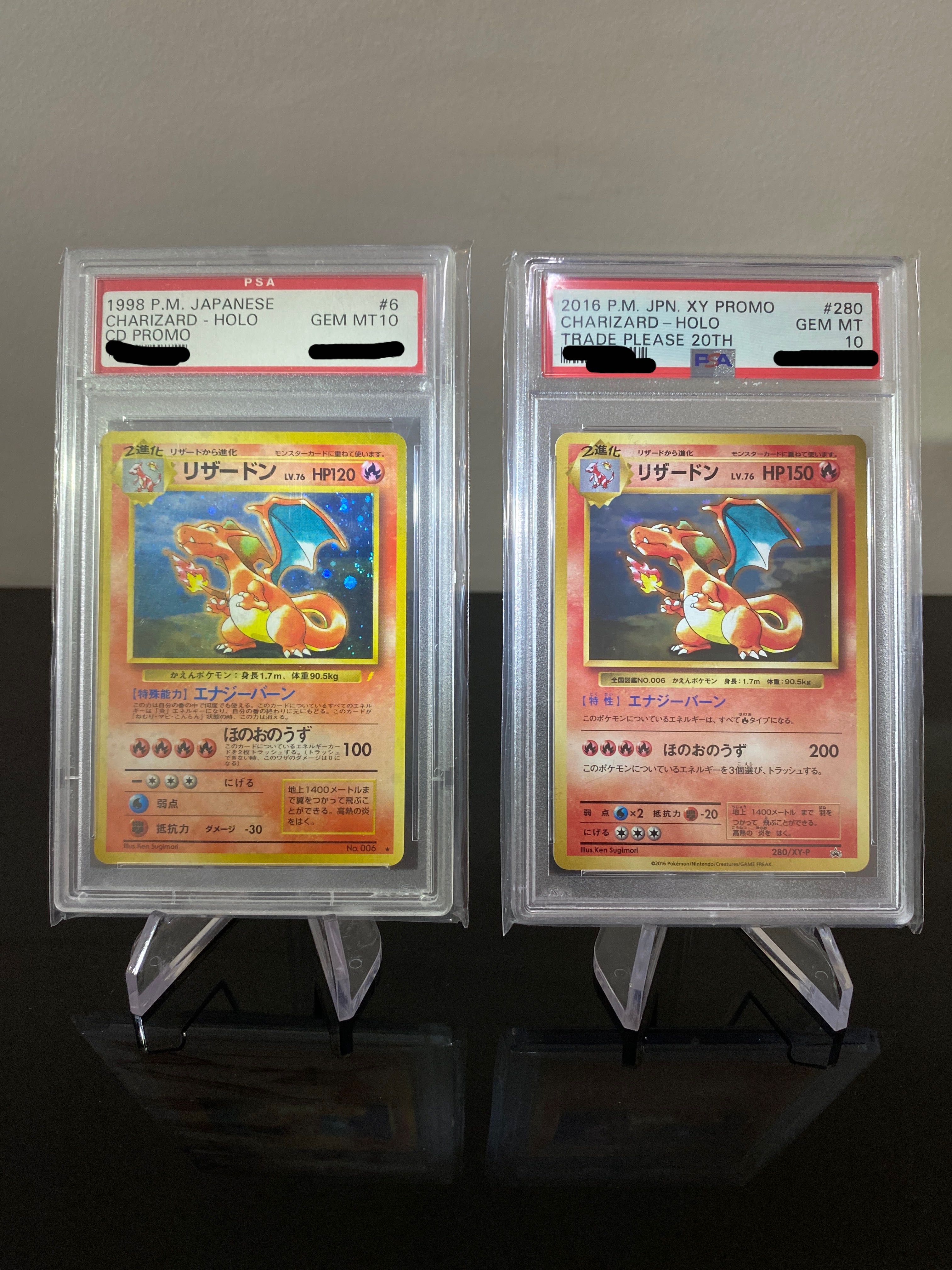 PSA 10 Gem Mint Charizard Holo Let's Trade Please 20th