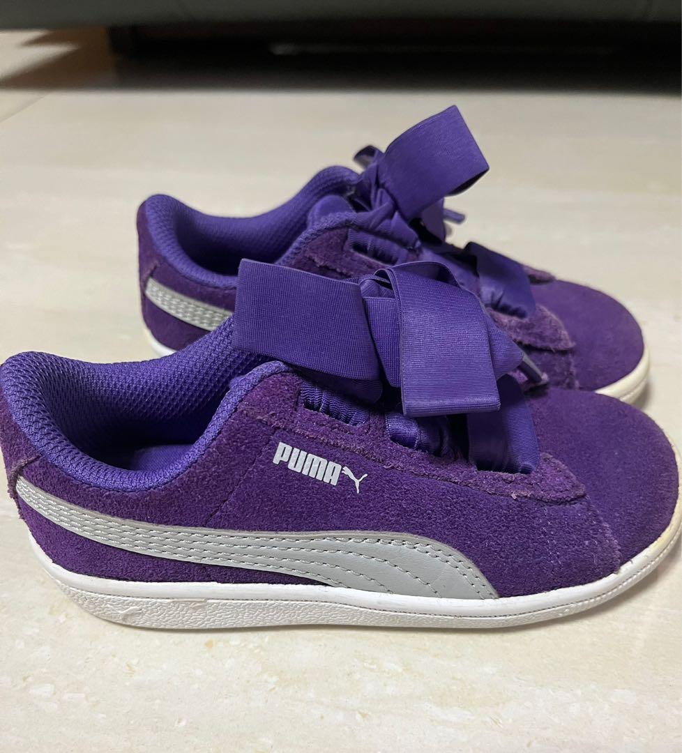 Kids purple pumas sale