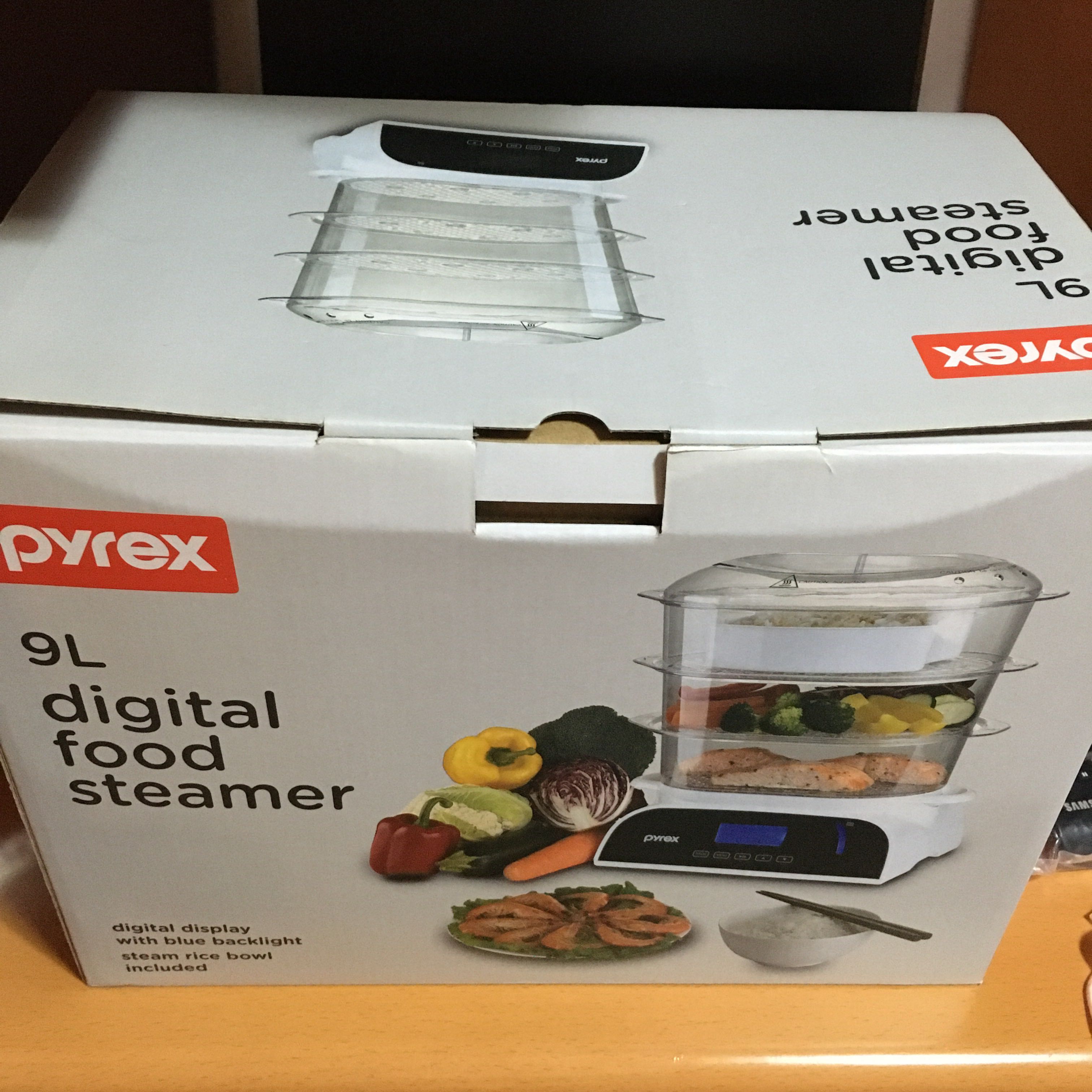 （新）pyrex 9L digital steamer / 蒸爐, 傢俬＆家居, 廚具和餐具, 其他廚具和餐具 Carousell